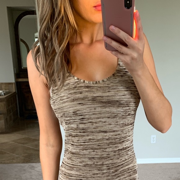 Michael Kors Heathered High Low Midi Dress - Picture 4 of 7